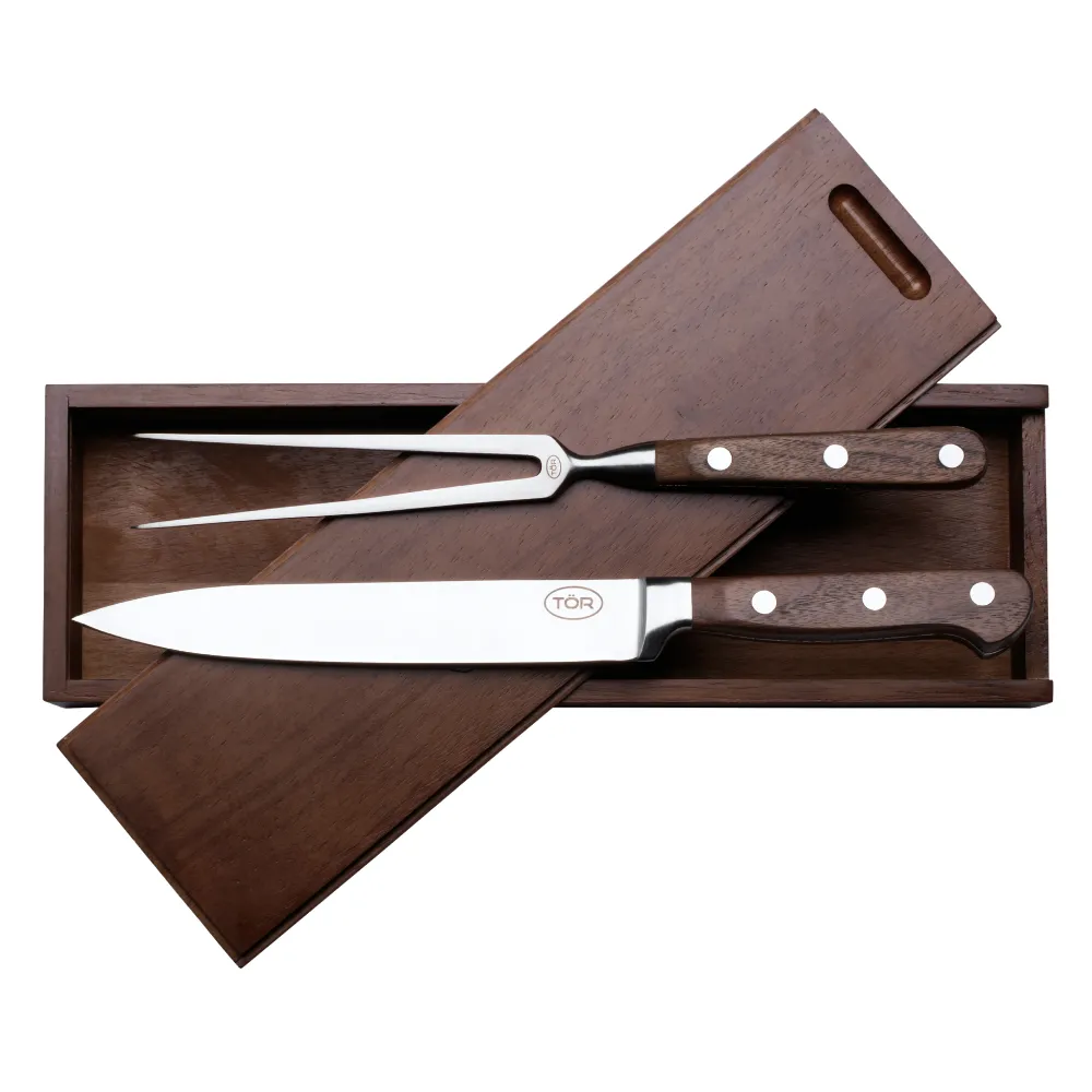 Meat Carving Knife Set and Fork in Gift Box 8