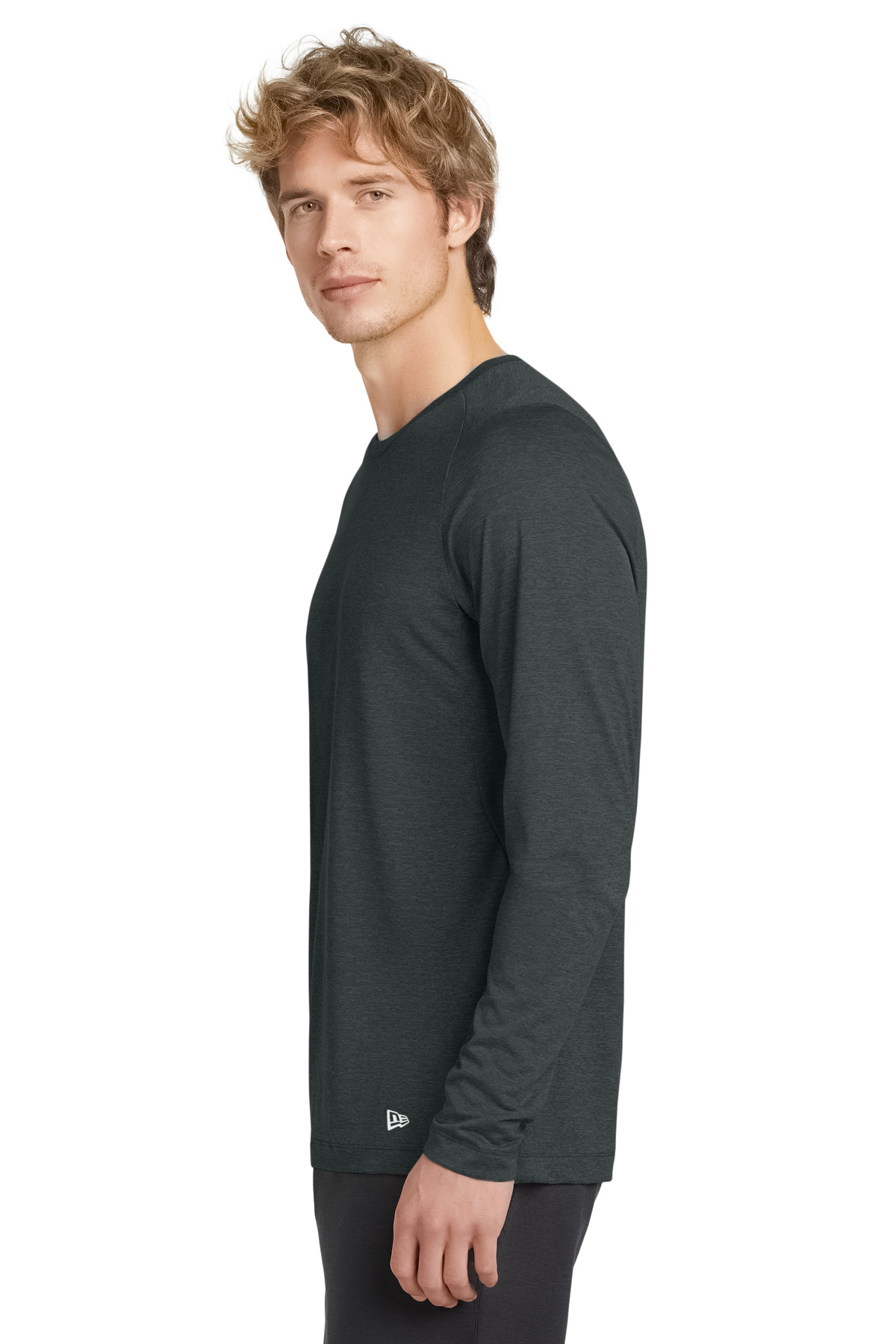 New Era Series Performance Long Sleeve Crew Tee. NEA201 8