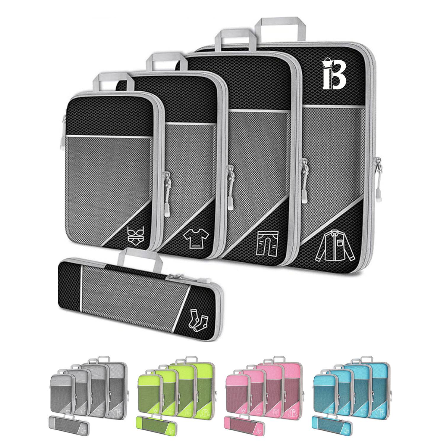 5 PCS Luggage Organizer Bag Packing Cubes 1