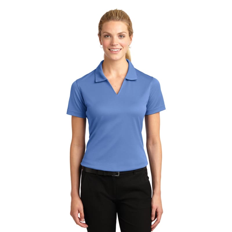Sport-Tek Women's Dri-Mesh V-Neck Polo. 77