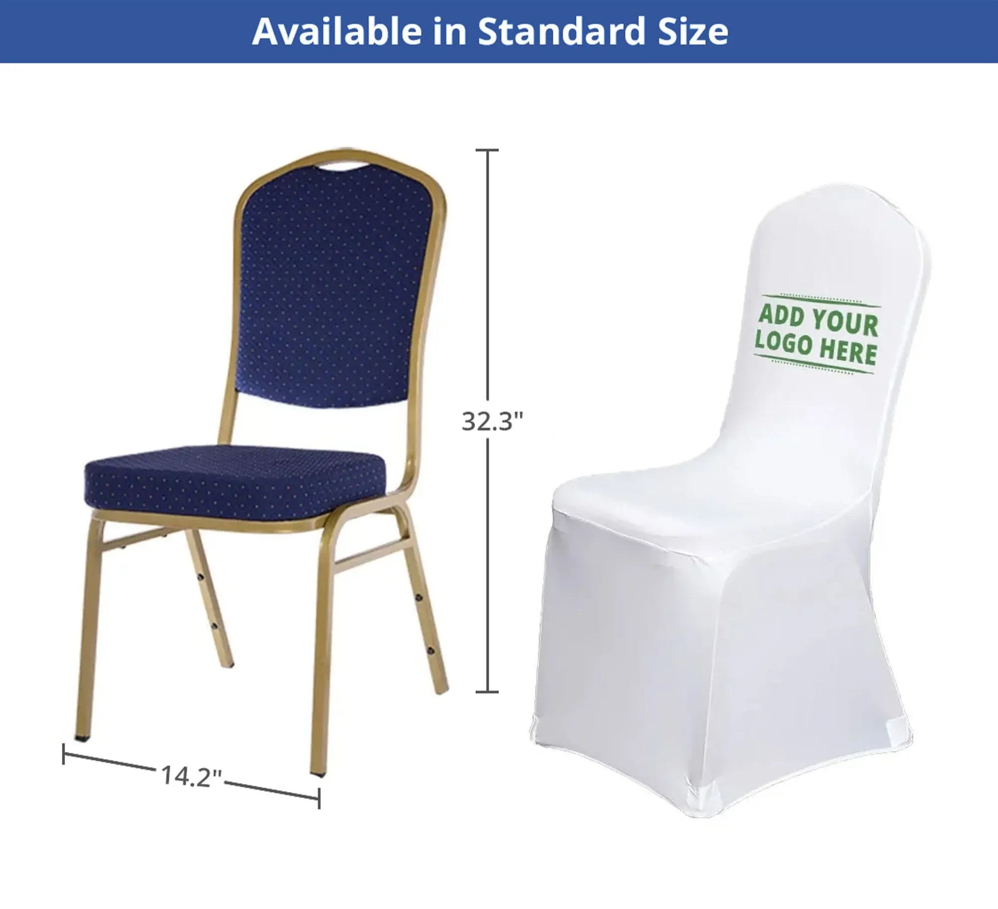Stretched Banquet Chair Covers (14.2" x 32.3") 4