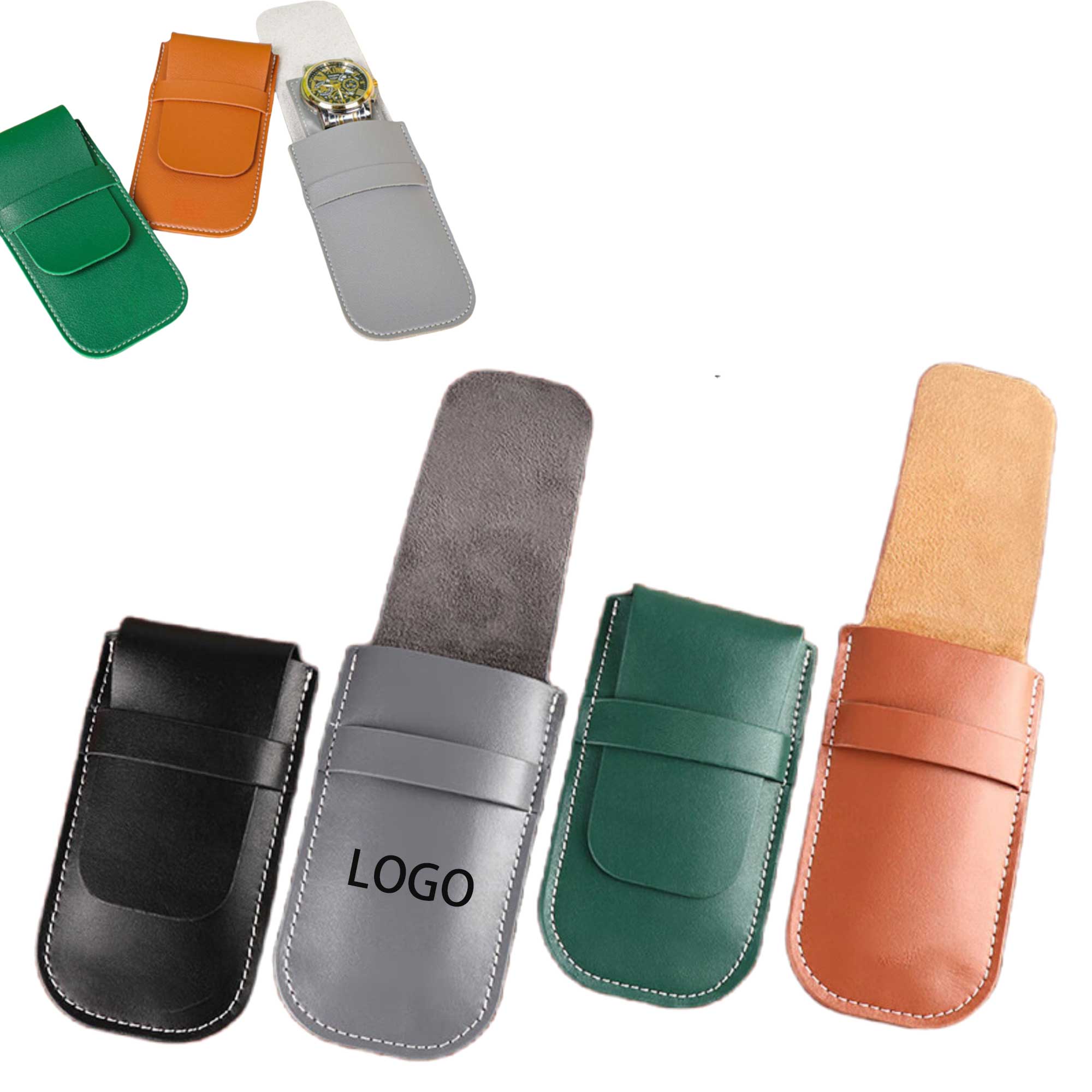 PU Watch Travel Pouches Storage Organizer 4