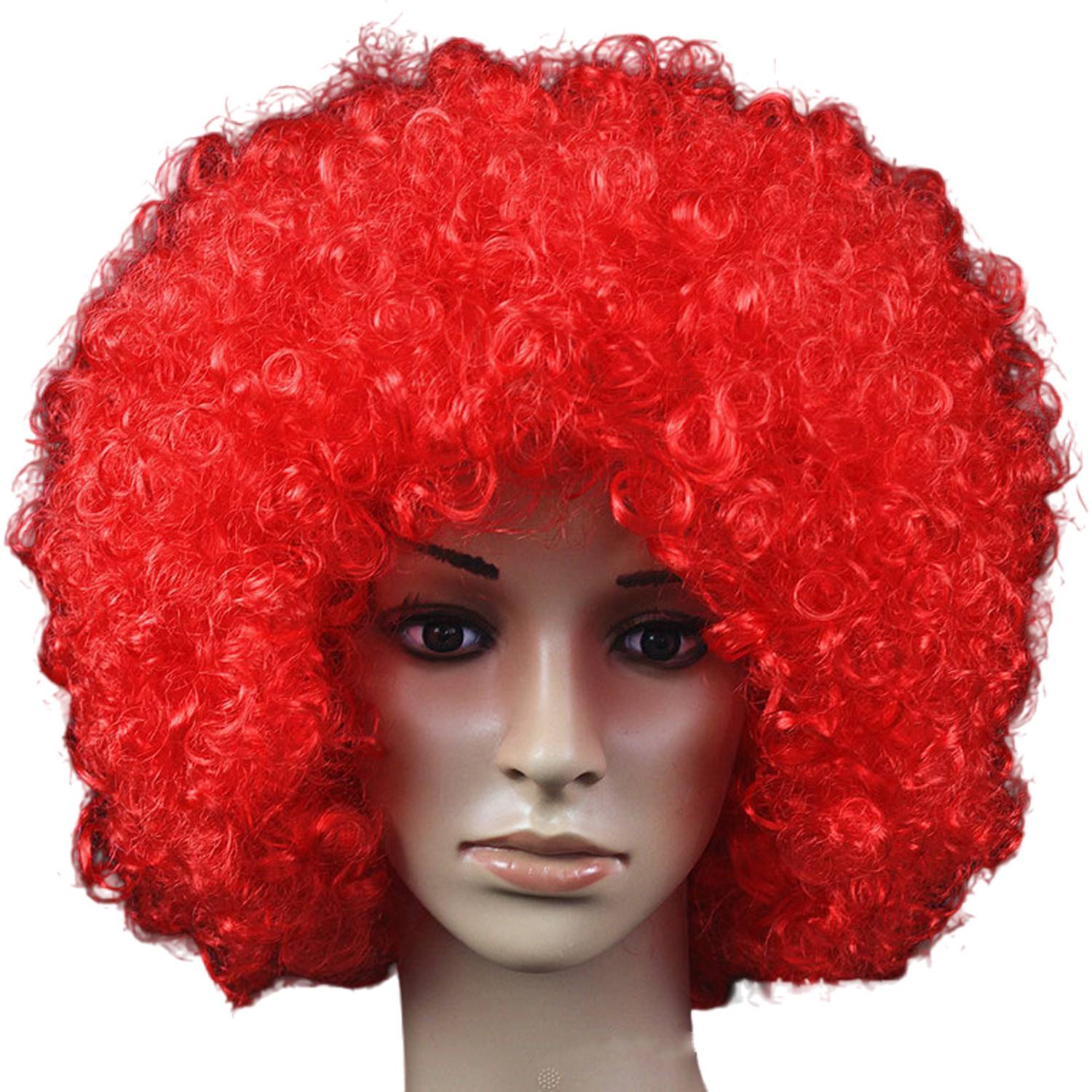 Short Breathable Fluffy Afro Curly Wigs 5