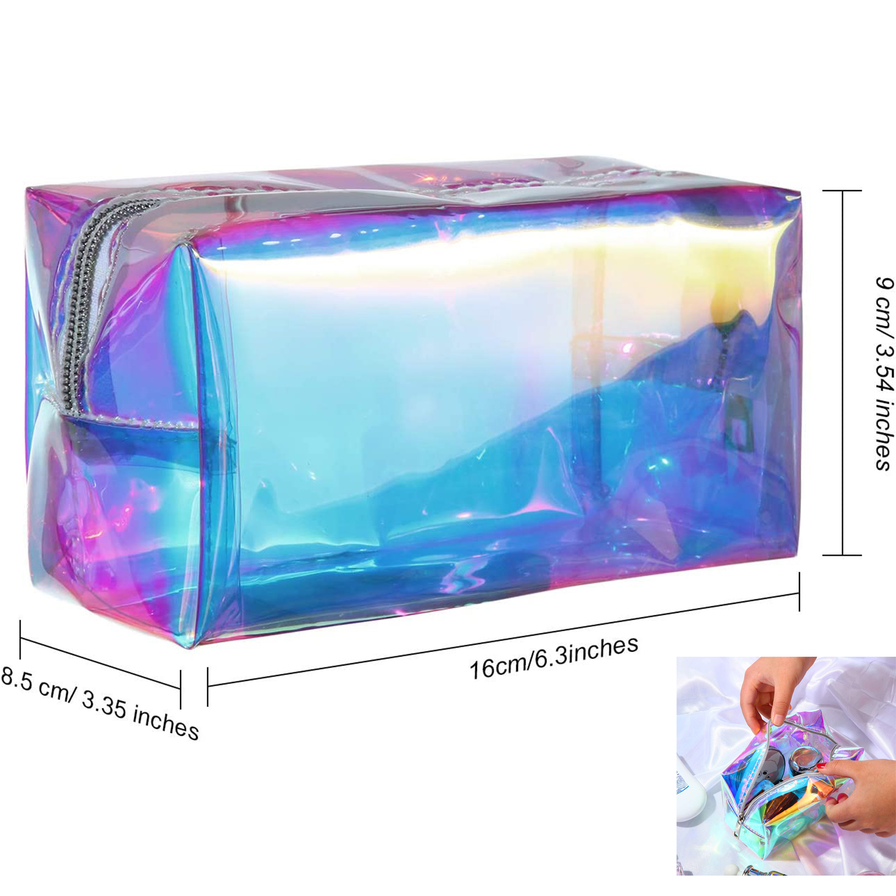 Holographic Makeup Bag