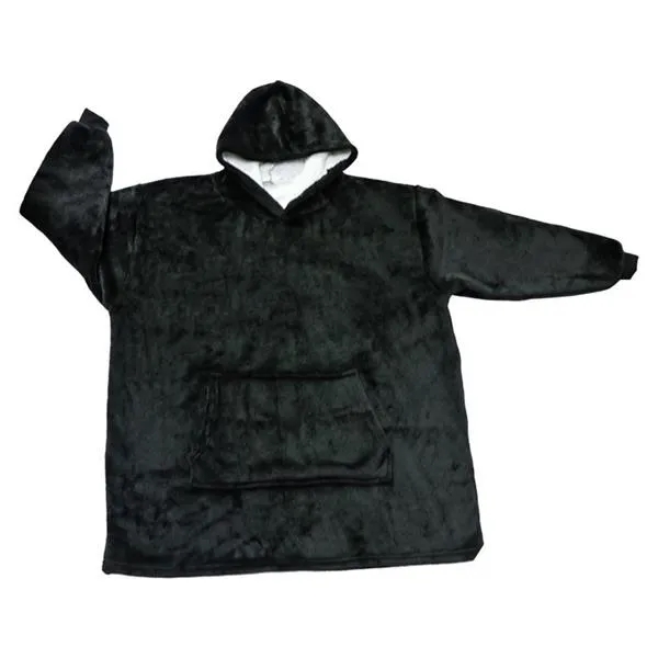 Oversized Microfiber & Sherpa Wearable Blanket 2