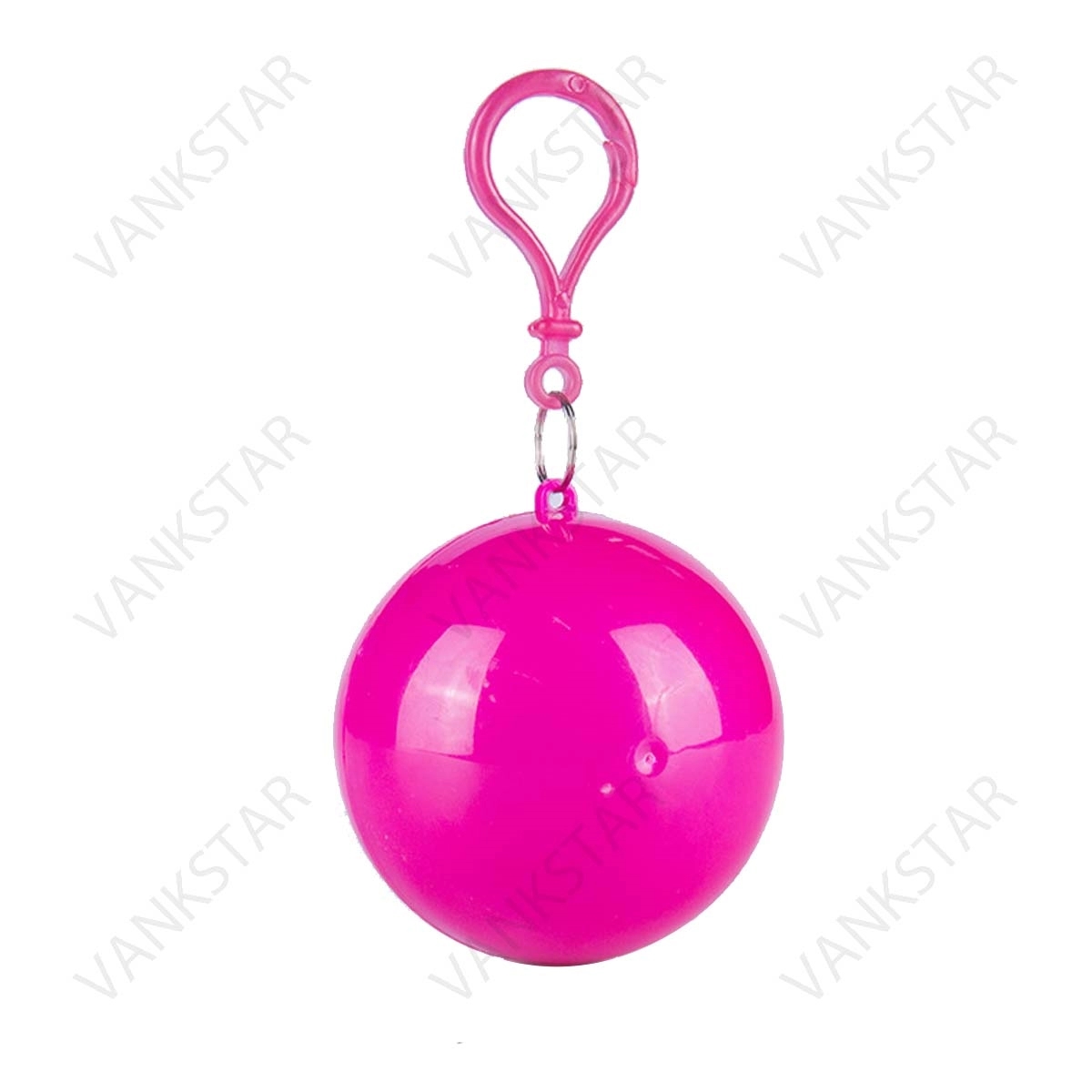 Disposable Raincoat Poncho Ball With Keychain 5