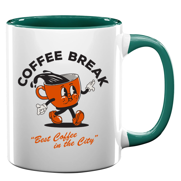 11oz Full Color Colored Handle Mug 17