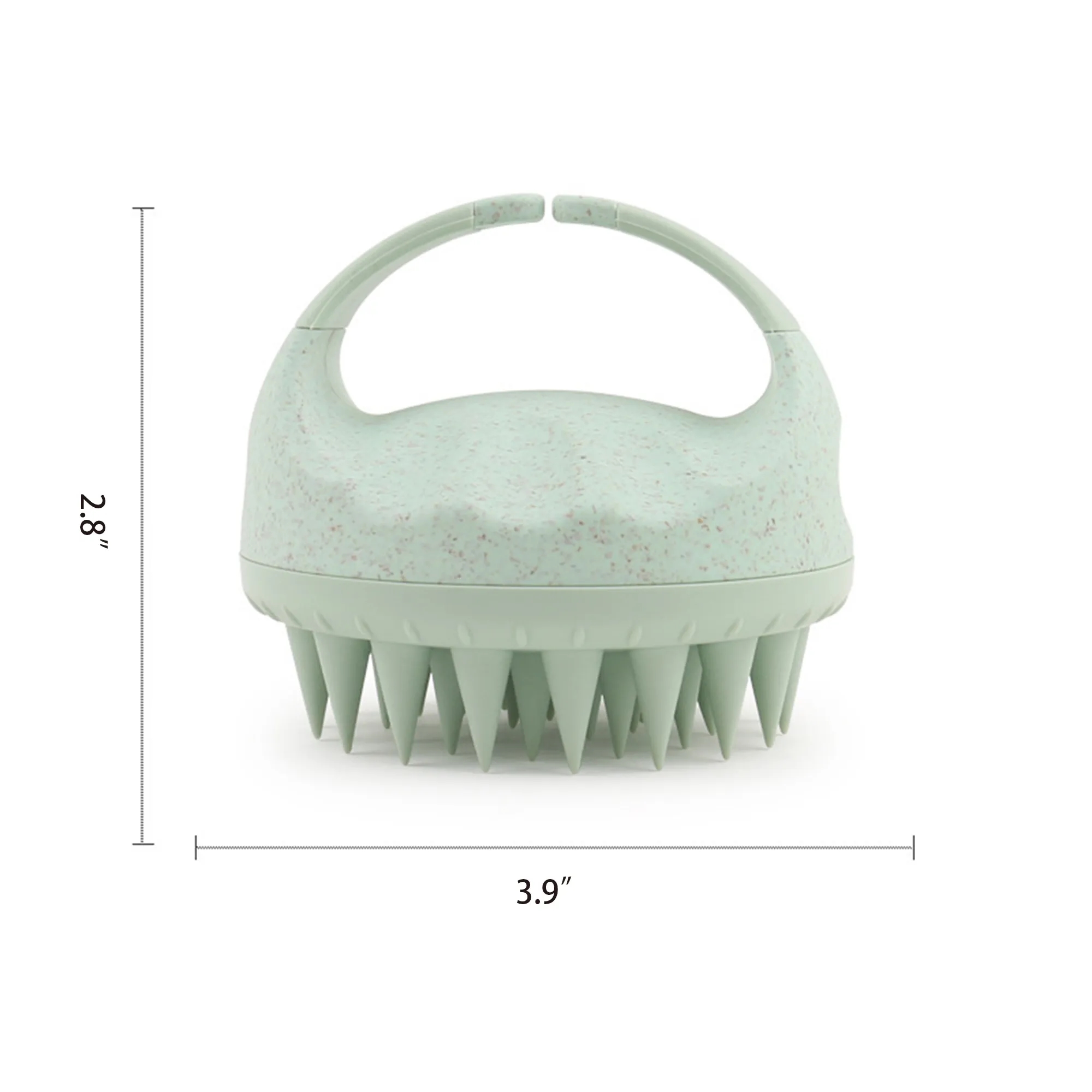 Portable Silicone Hand-Held Shampoo Massage Brush MOQ 100PCS 3