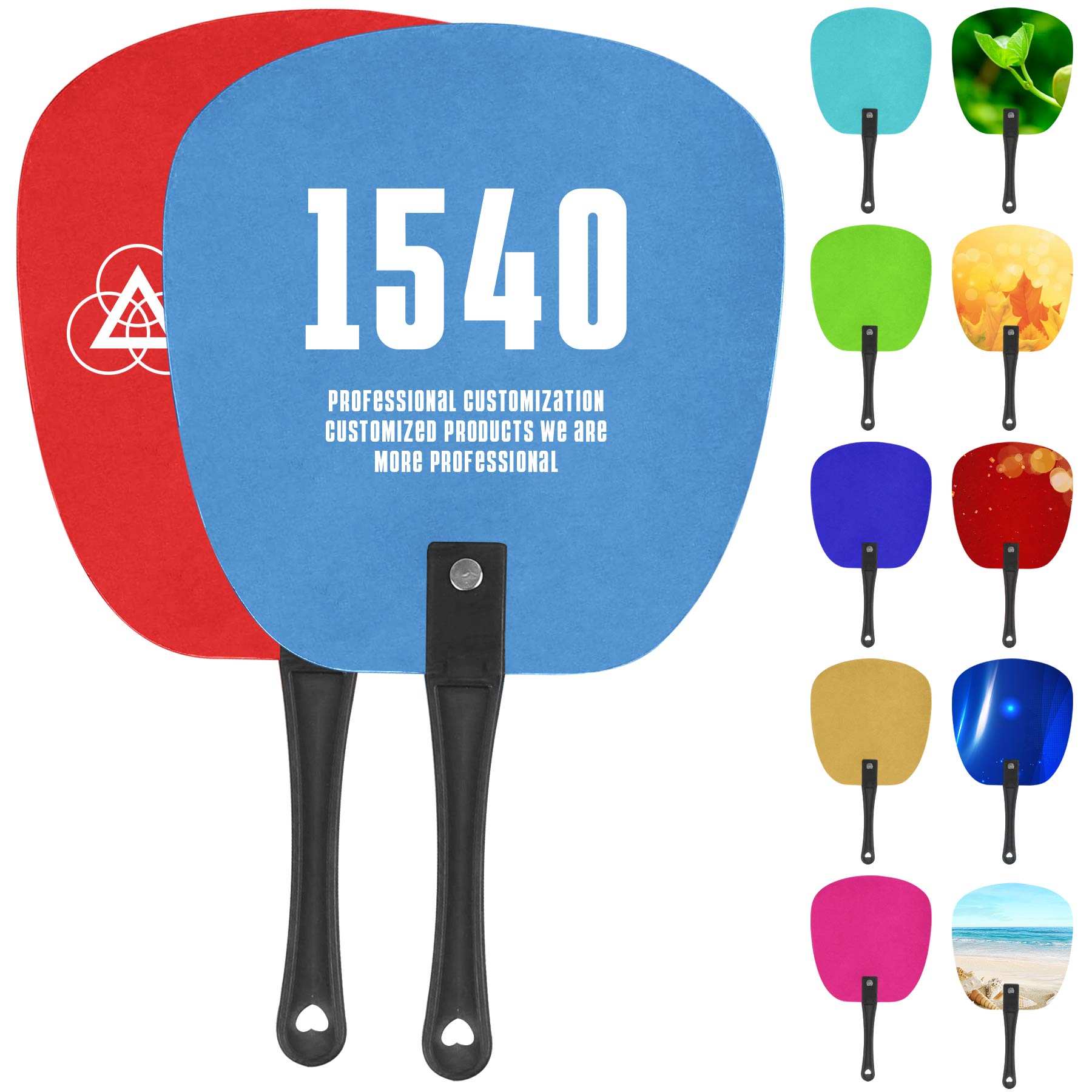 Plastic Advertising Hand Fan 1