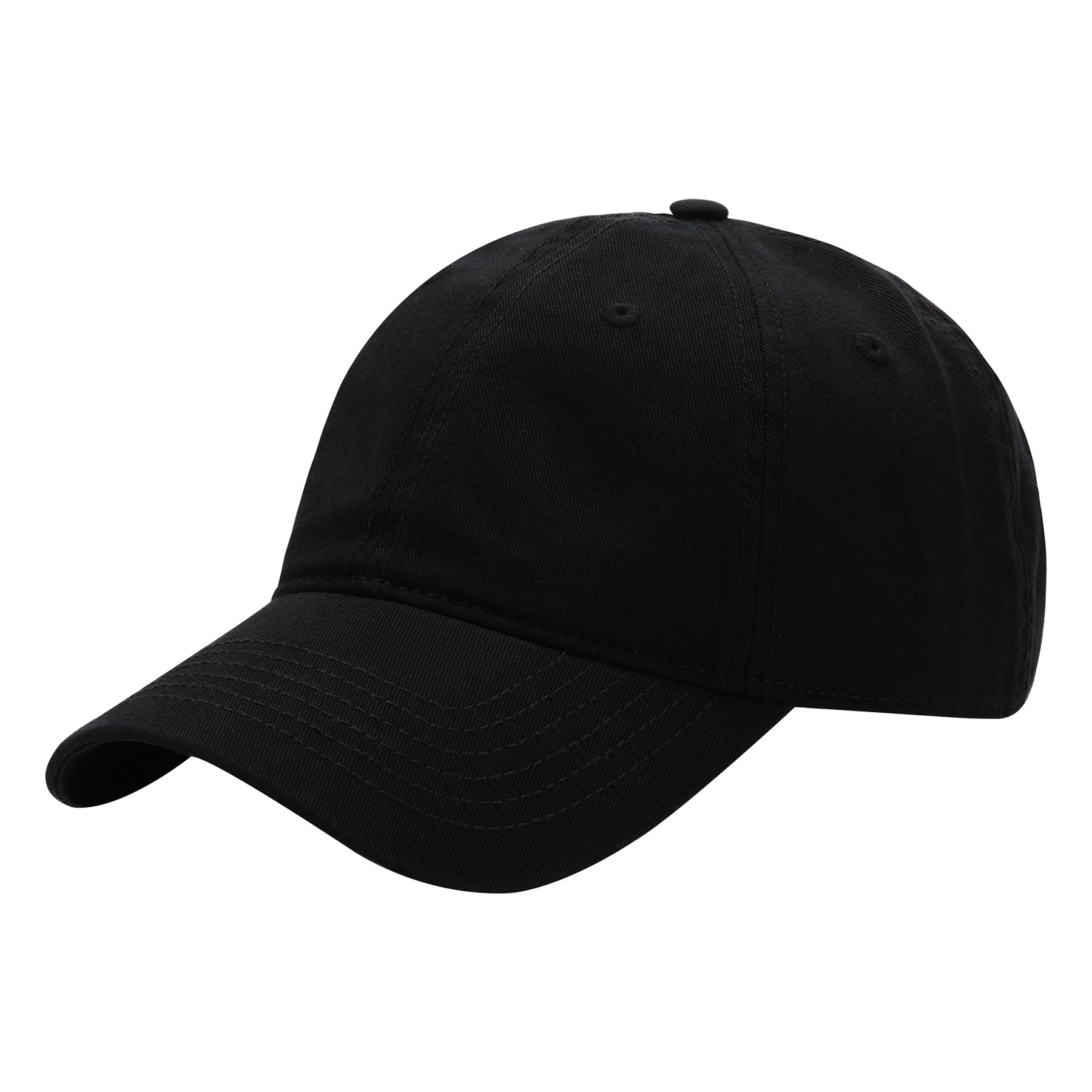 Cotton Washed Solid Color Soft Top Duckbill Cap 9