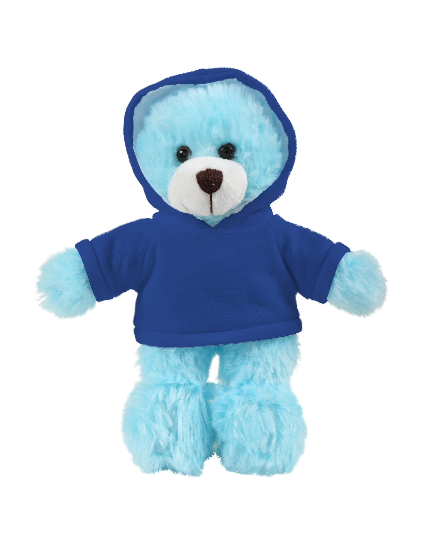 soft plush Blue Bear with hoodie 4