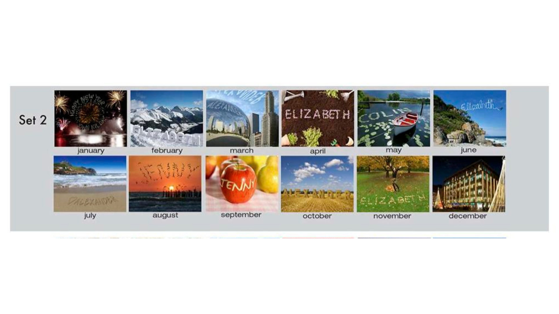 "In-the-Image" Personalized Tent Desk Calendar 9