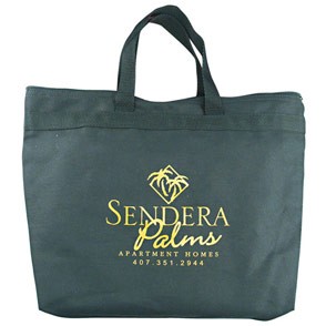 10 Oz. Colored Canvas Zippered Tote w/Gusset (14"x11"x3") 11