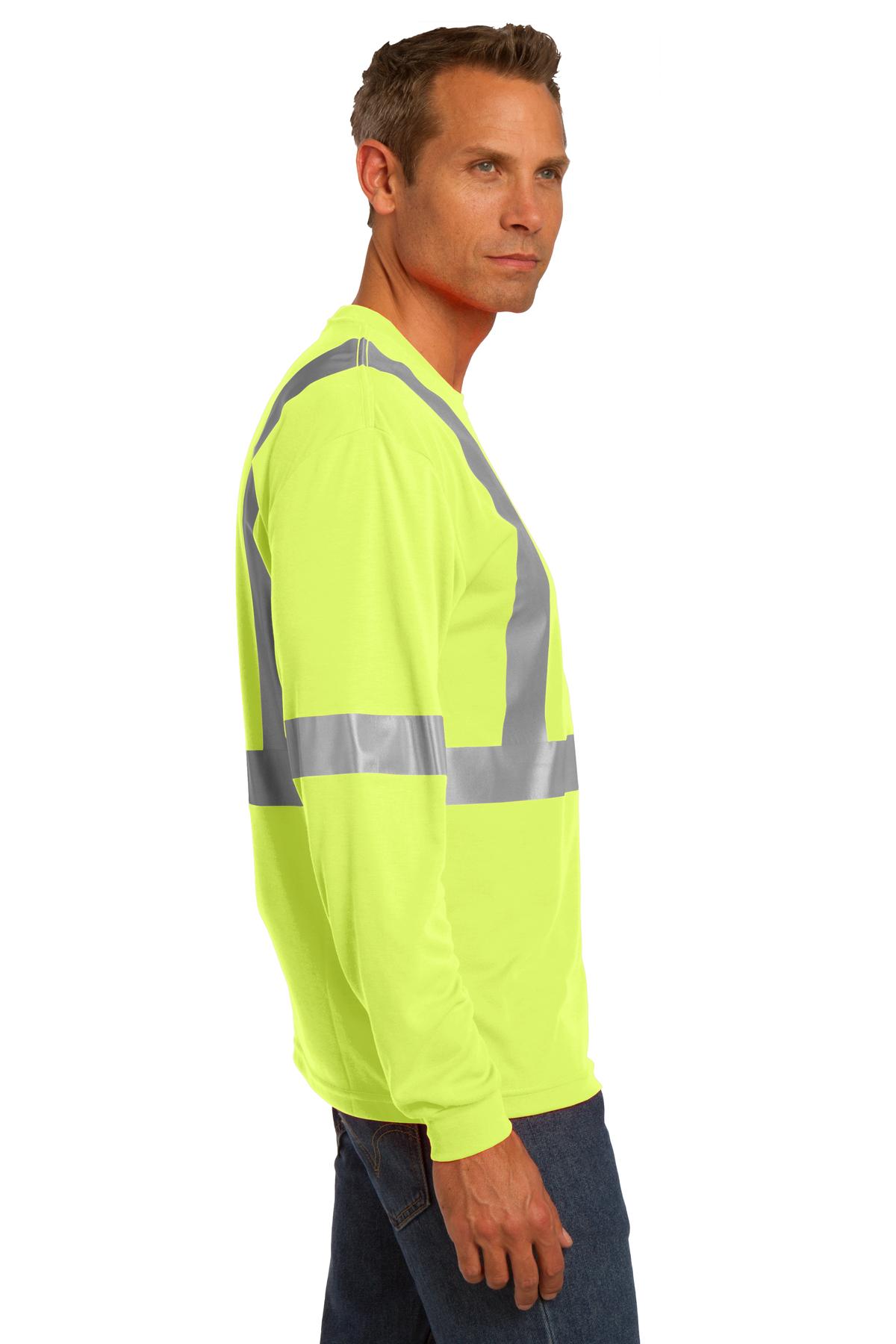 CornerStone ANSI 107 Class 2 Long Sleeve Safety T-Shirt. CS401LS 19
