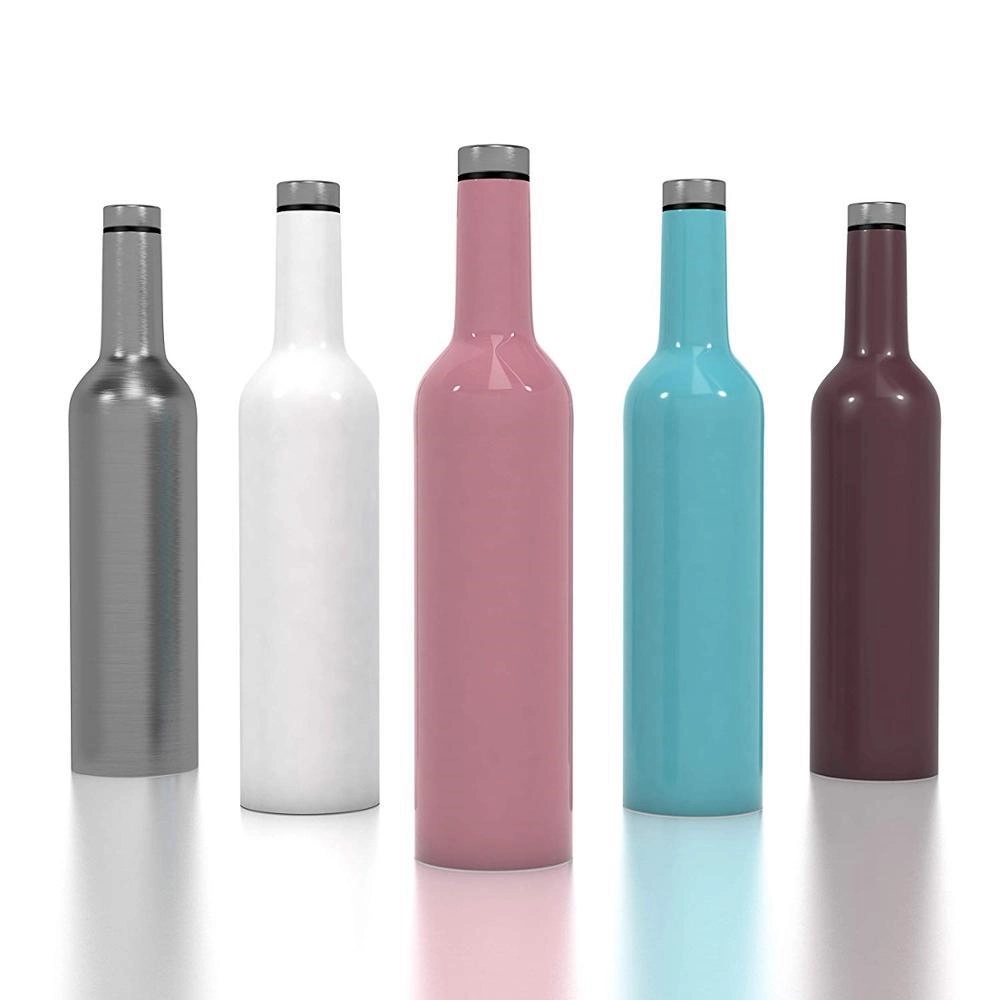 25 Oz Vacuum Insulated Water Bottle Wine Flask, custom water bottle with logo imprint 3