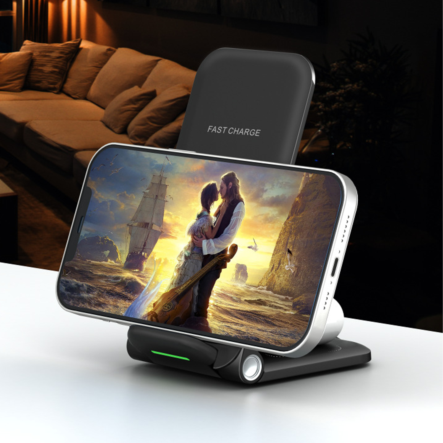 3 in 1 Foldable Wireless Charger Phone Stand 8