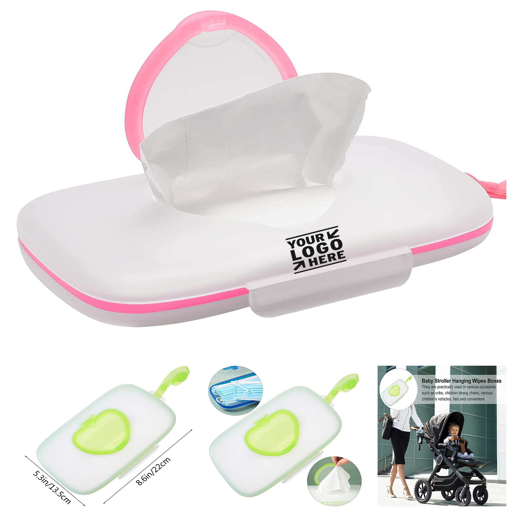 Wipes Dispenser Baby Outdoor Travel Stroller Wet Wipes Box 