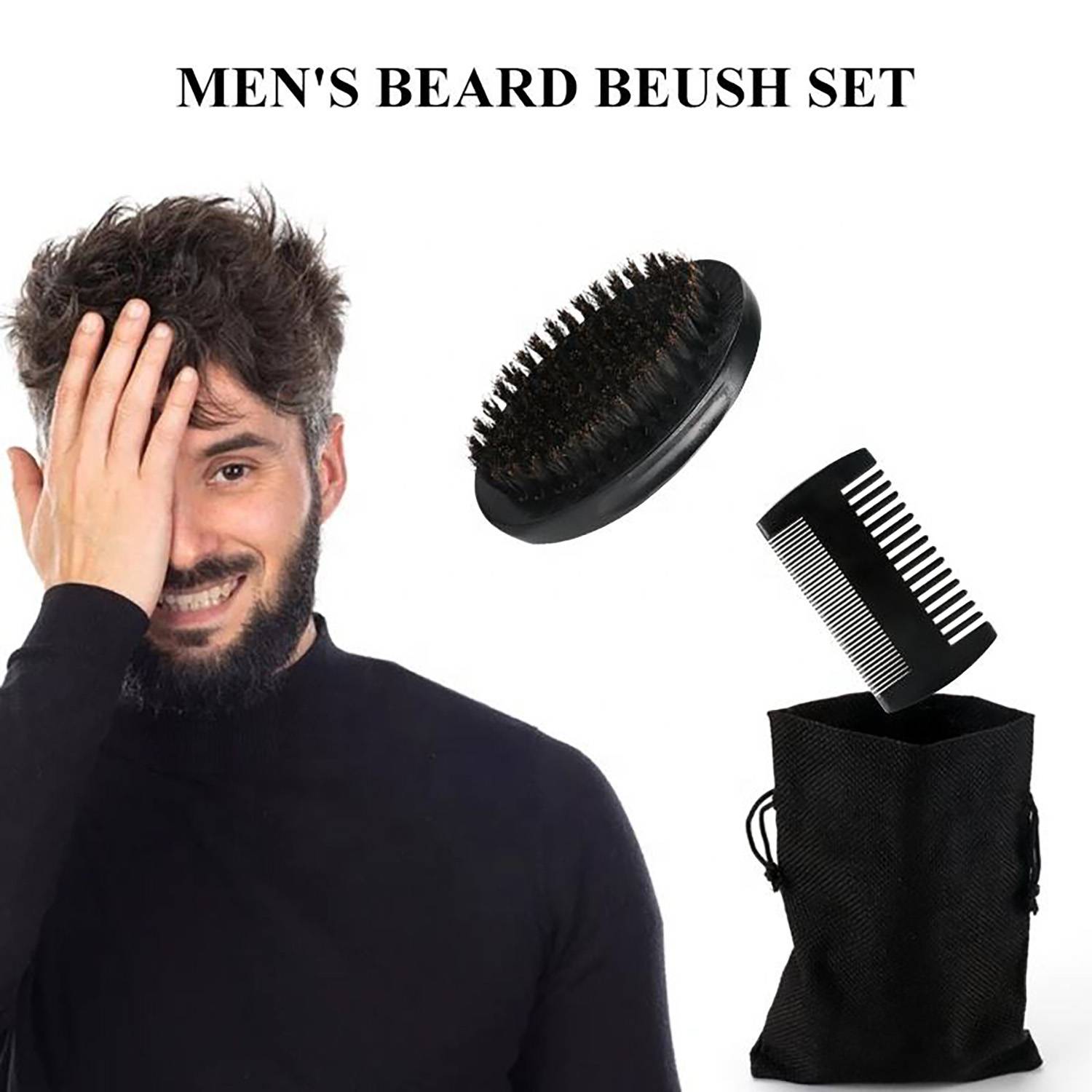 5PCS Men Grooming Beard Care Kit 8
