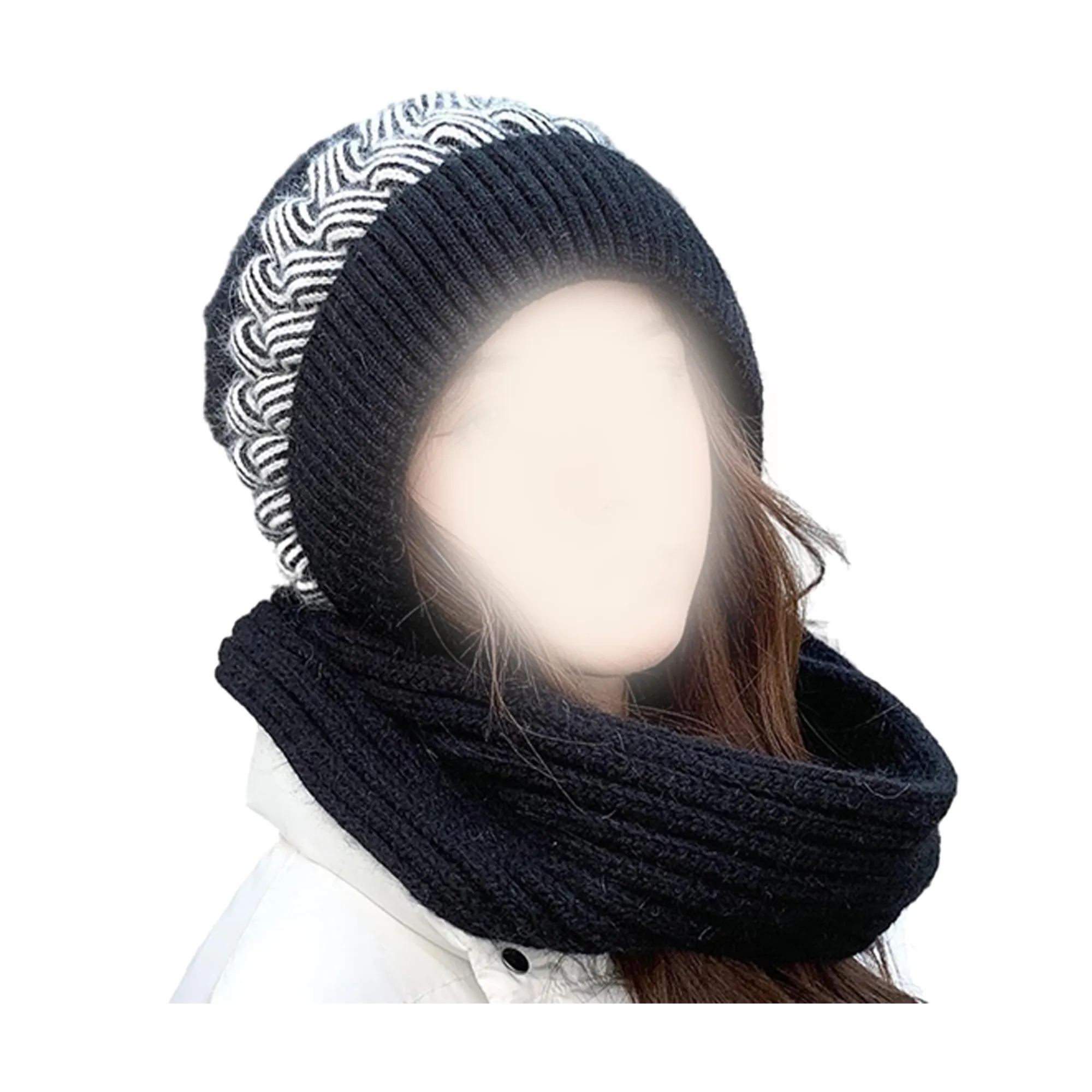 Women's Scarf Integrated Hat 3