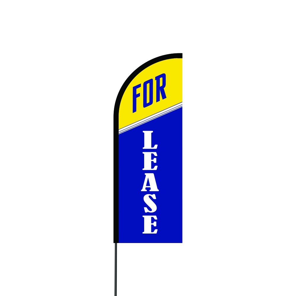 For Lease Flag Kit 17' Feet Feather Flag Sign Outdoor Banner 2