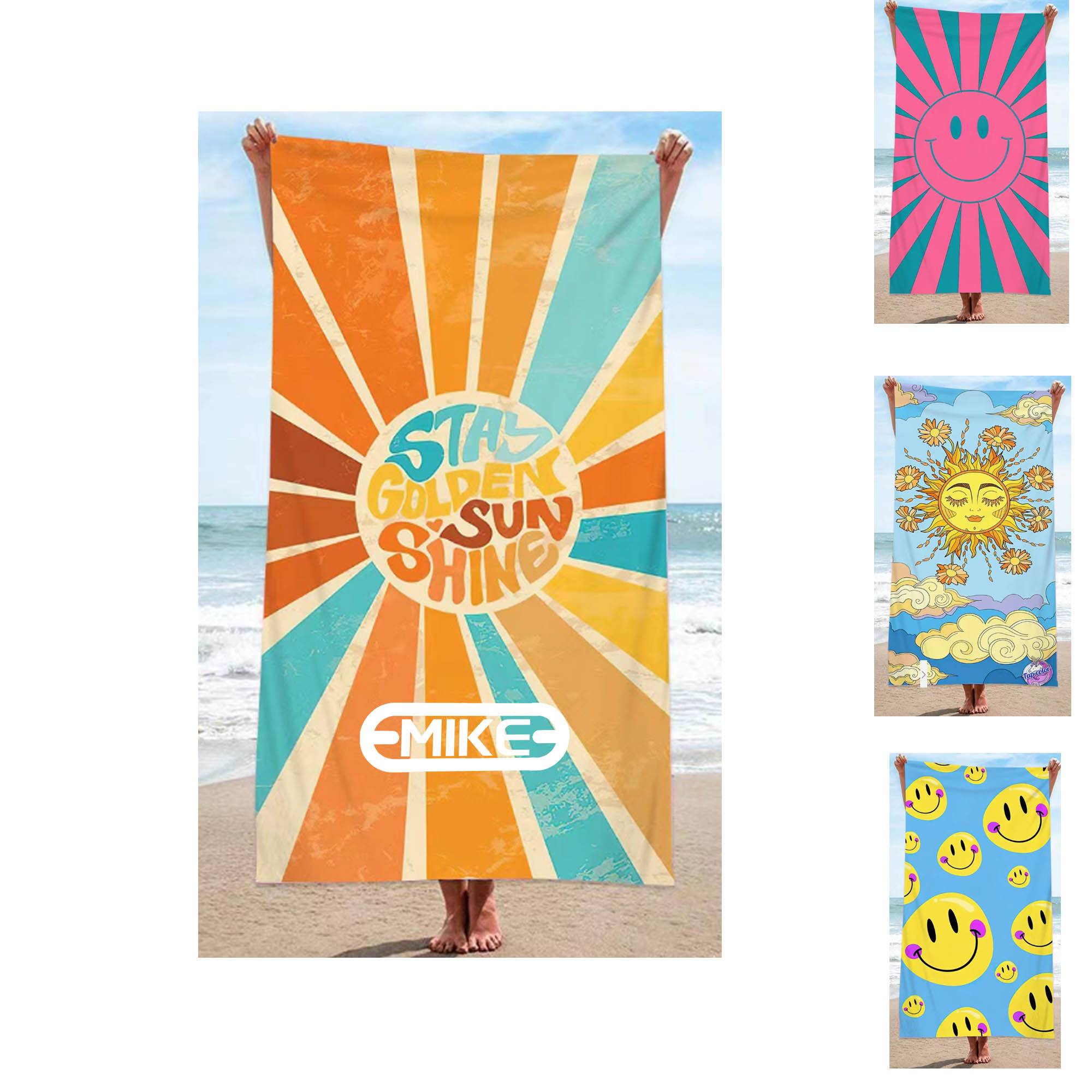 Heavyweight Subli-Plush Velour Beach Towel 5