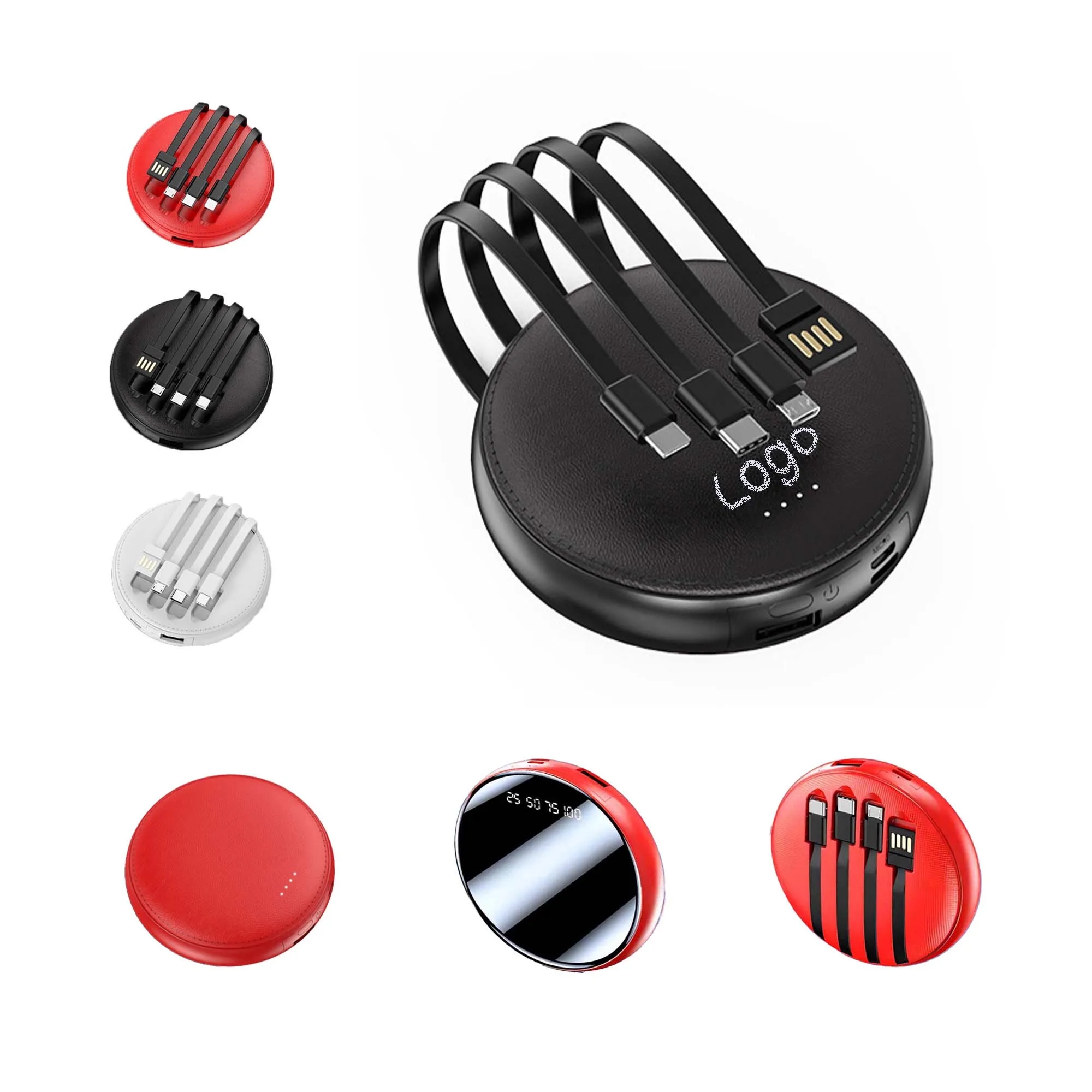 Round PU Power Bank