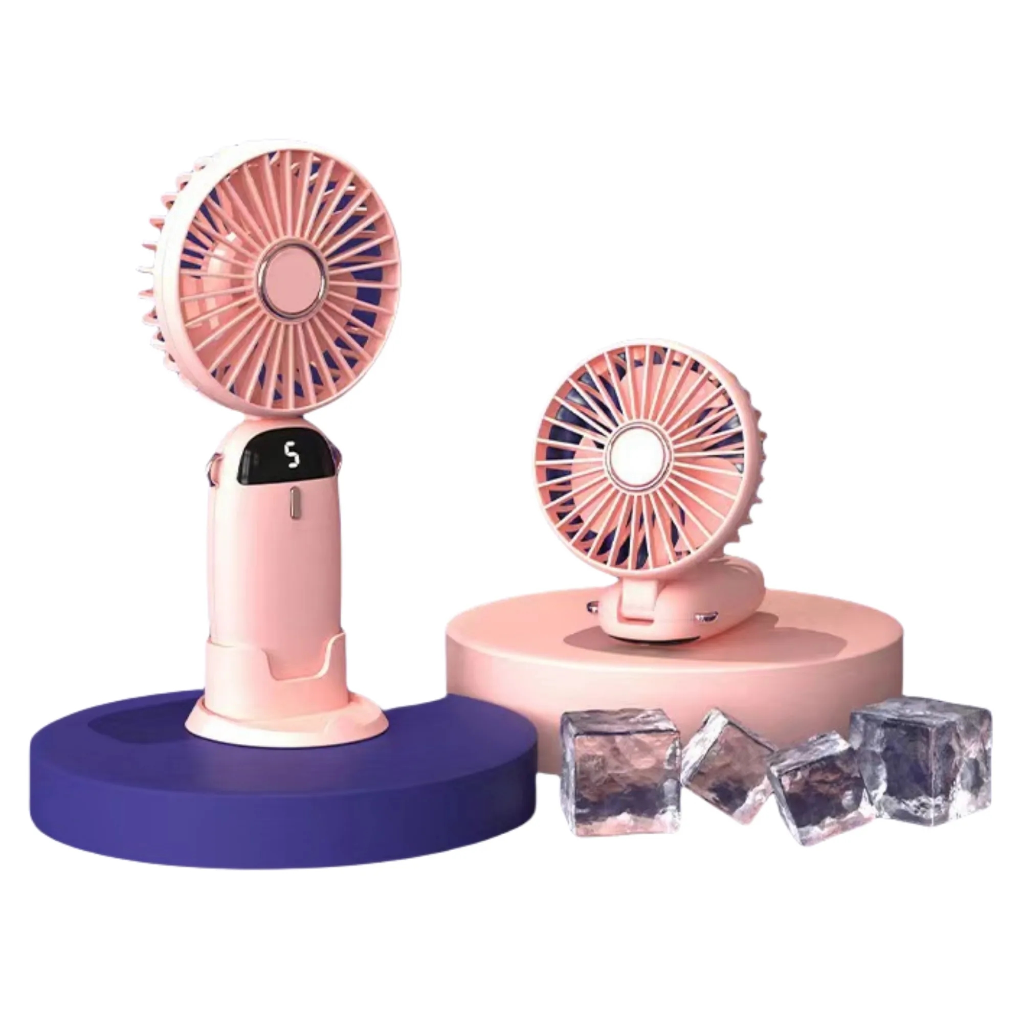 5 Speeds Setting Portable Rechargeable Handheld Fan 10