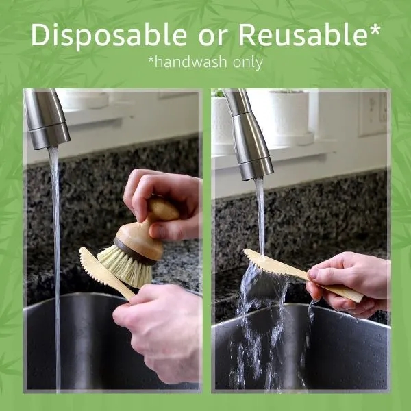 Ibambo Natural Bamboo Flatware Cutlery 100 Set (100 Knives) 5