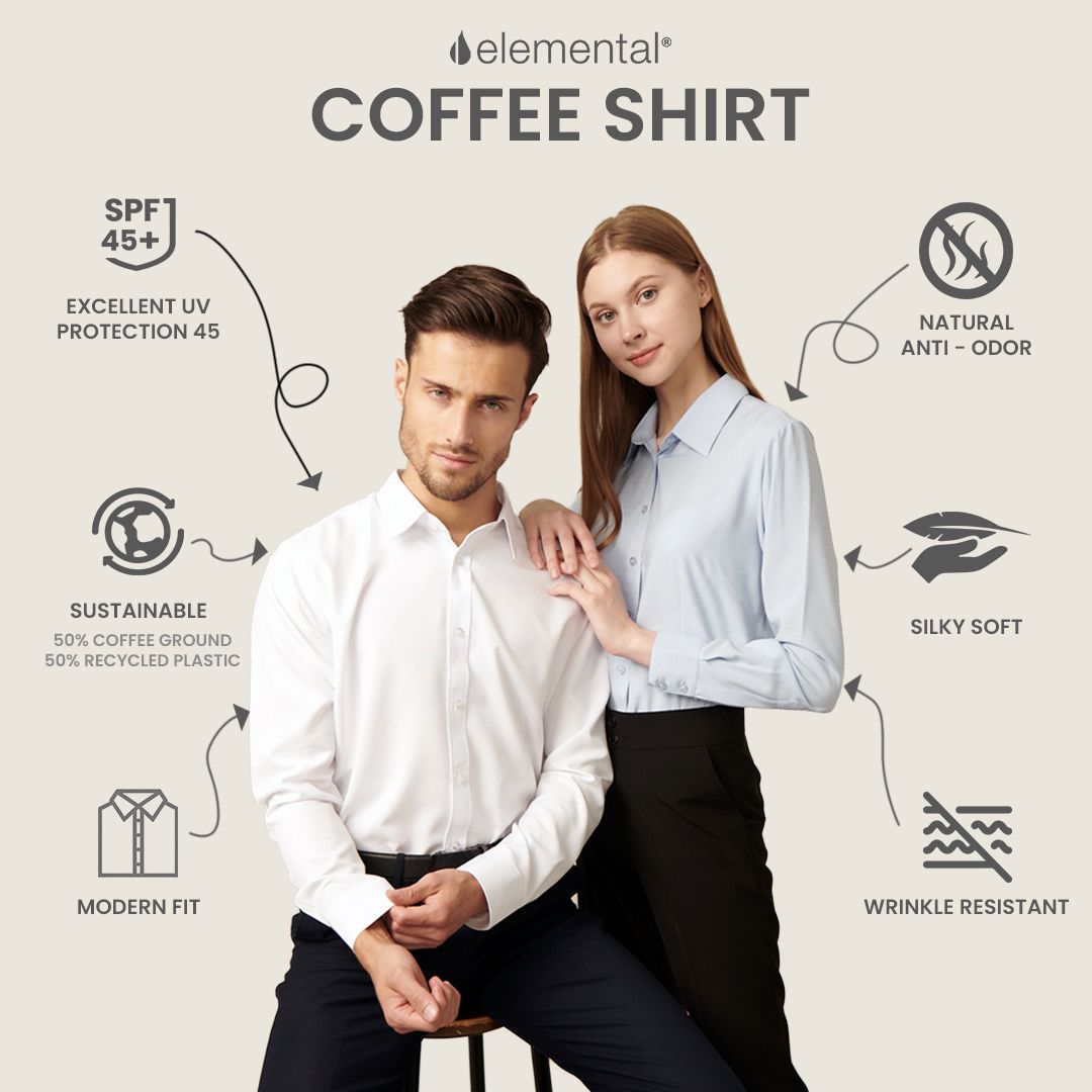 Elemental® Coffee Shirts - Button Down Sustainable Dress Shirts - Women 19