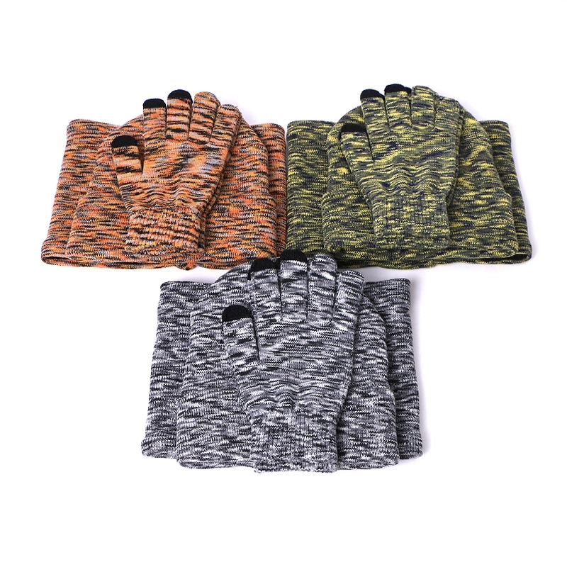 3 Piece Winter Beanie Hat Touchscreen Gloves Scarf Warm Set 13