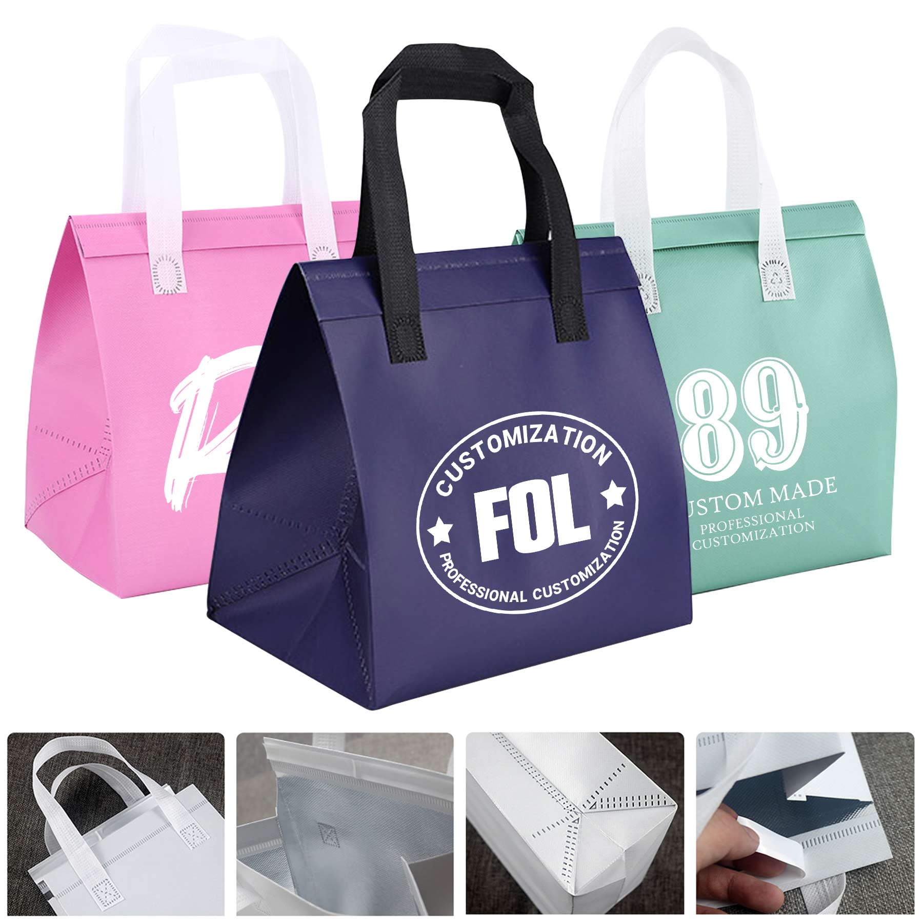 Non-Woven Insulated Lunch Tote Bag 1