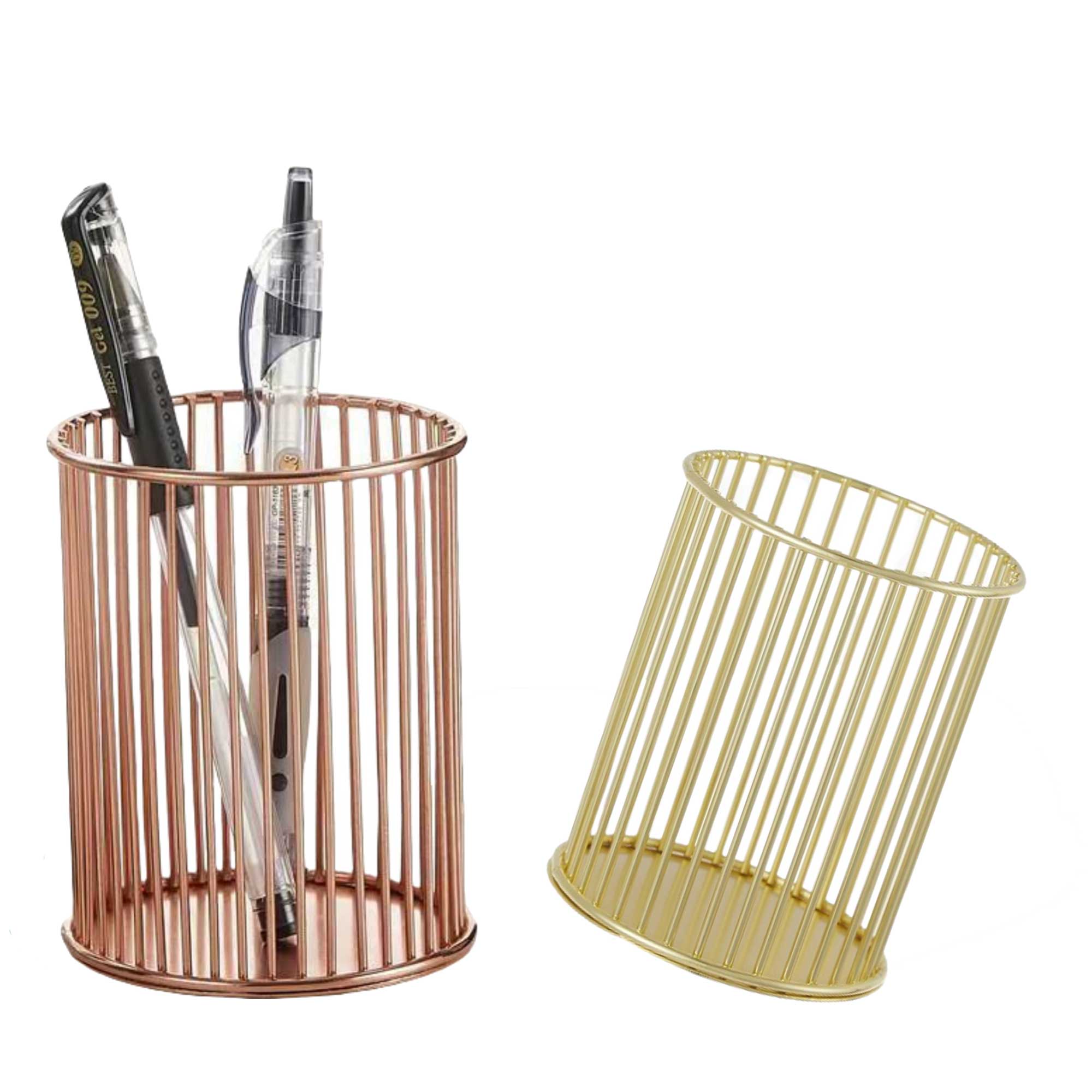 Gold Makeup Brush Holder 2
