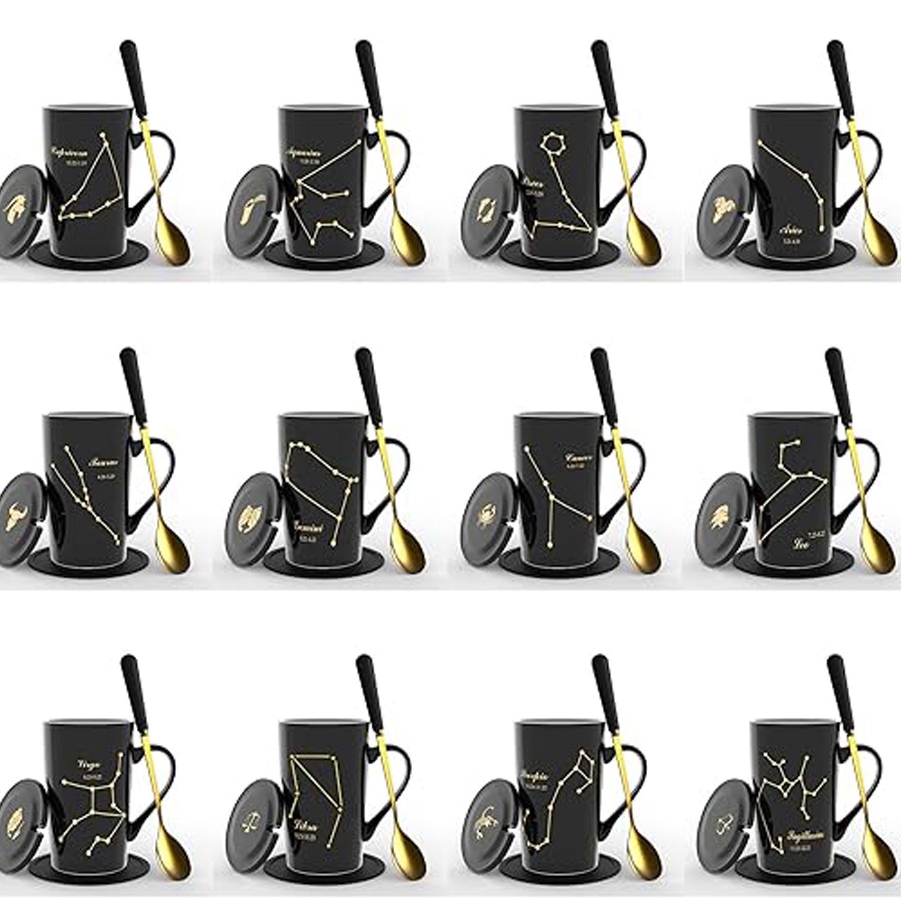 Ceramic Creative Constellation Zodiac Coffee Mug 3