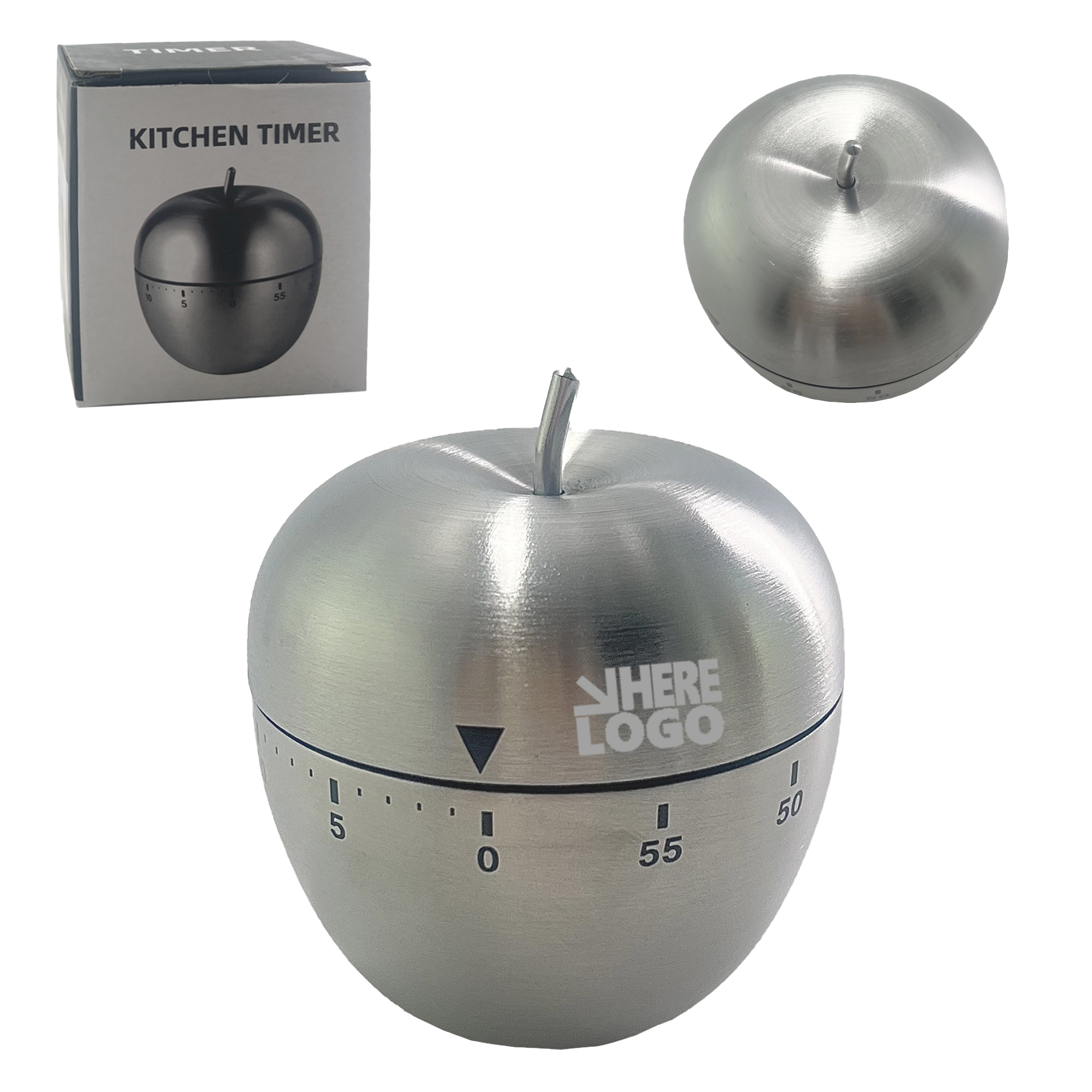 Stainless Steel Apple Kitchen Timer 3