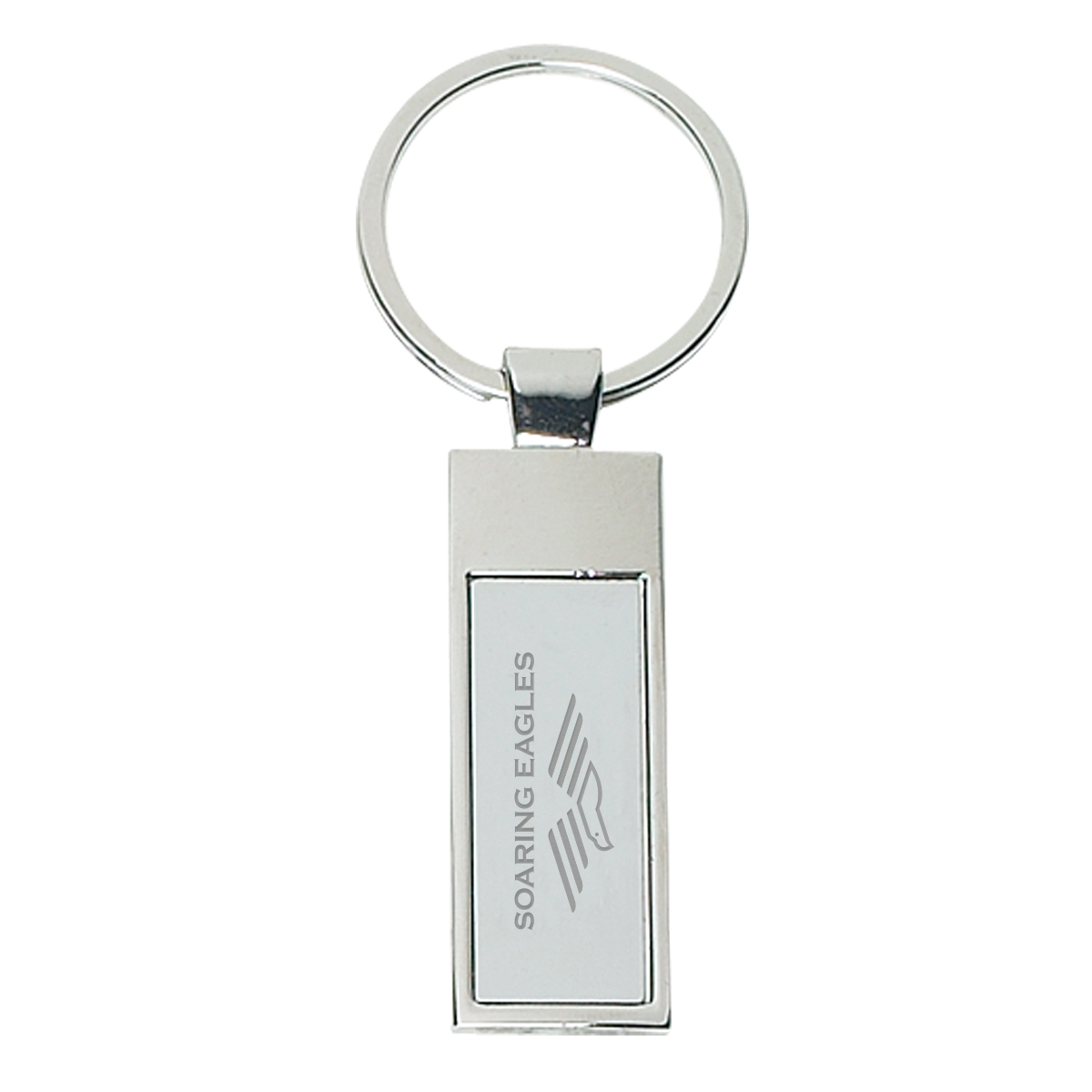 Rectangle Metal Key Tag 4