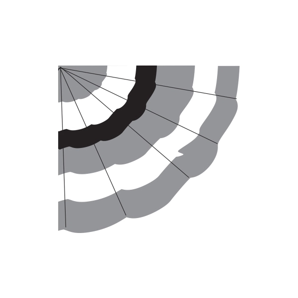 Semi-Stock 6 Stripe Half Fan 2