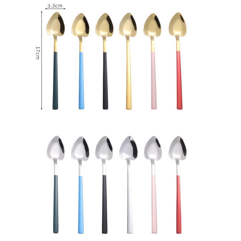 Stainless Steel Heart Coffee Spoons Ice Cream Scoop 13