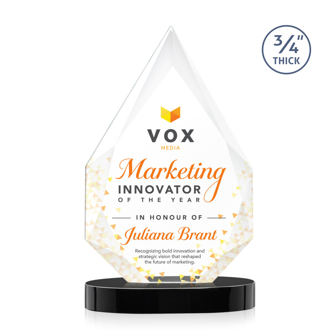 Hawthorne VividPrint™ Award on Alberton Base - Black 4