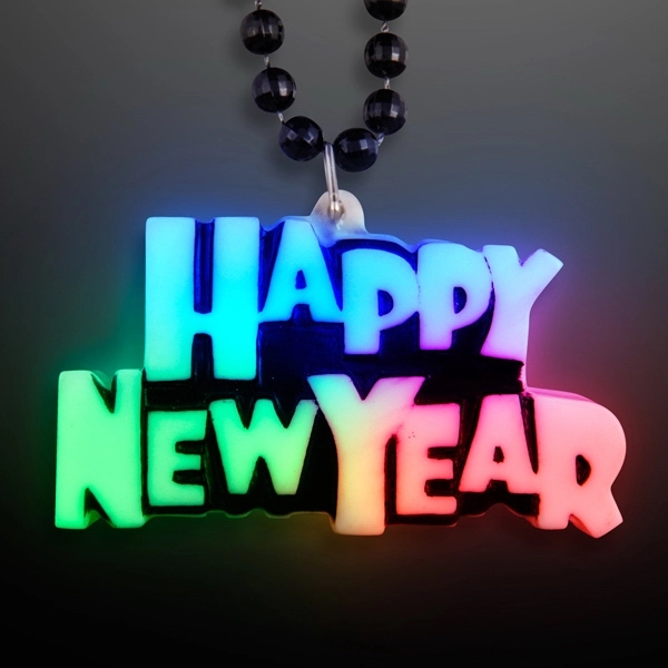 Happy New Year LED Charm Necklace 2