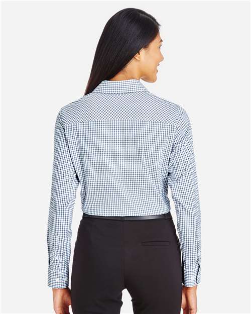 Women's CrownLux Performance® Micro Windowpane Woven Dress Shirt - DG540W 16