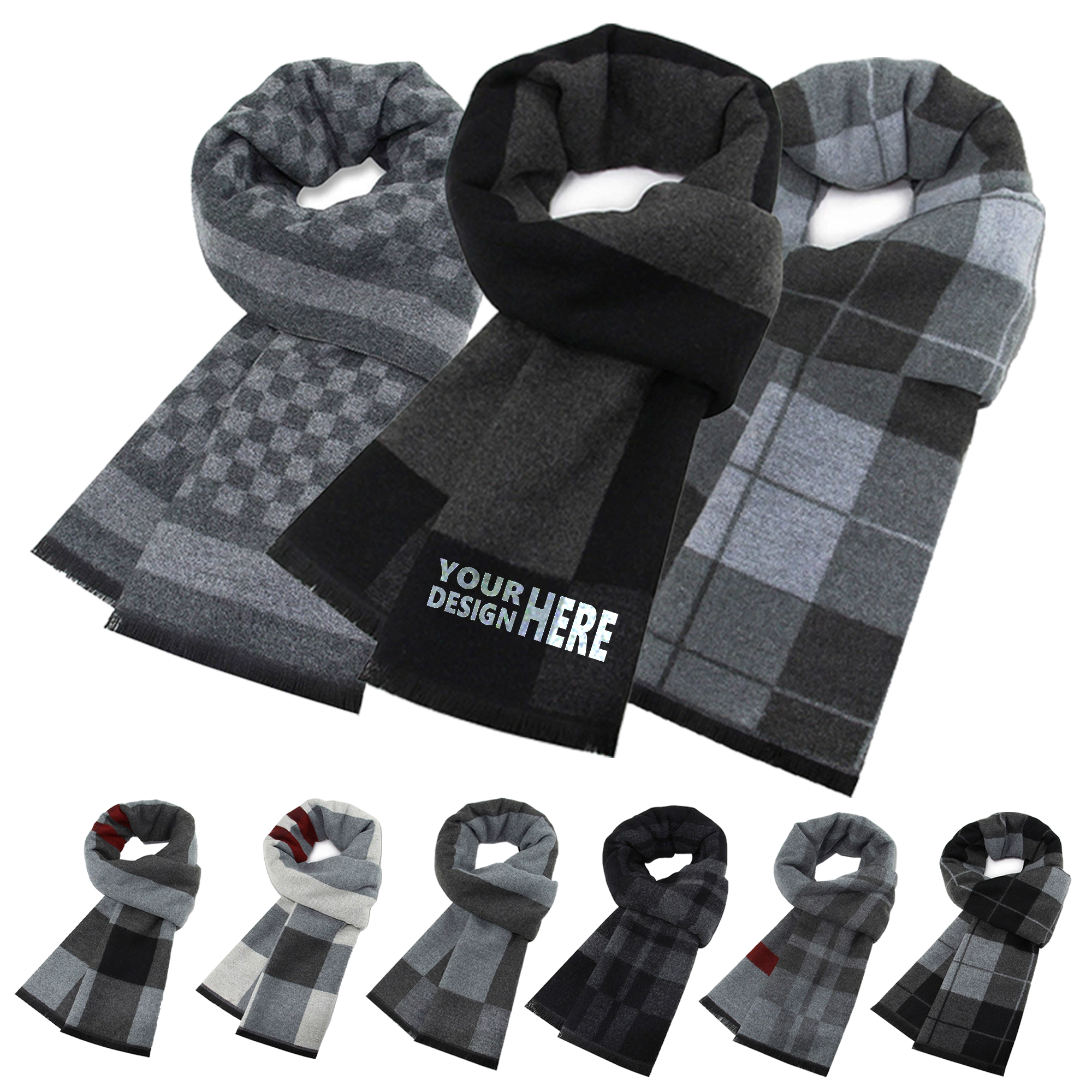 Winter Warm Wool Blend Scarf 2