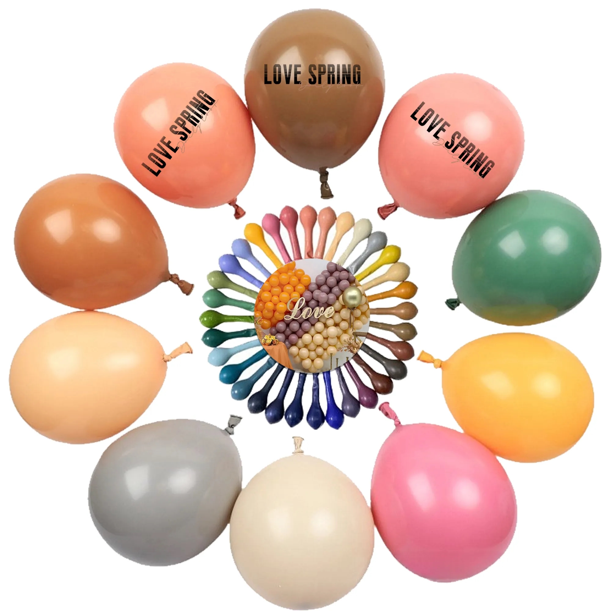 10" Multicolor Latex Balloon