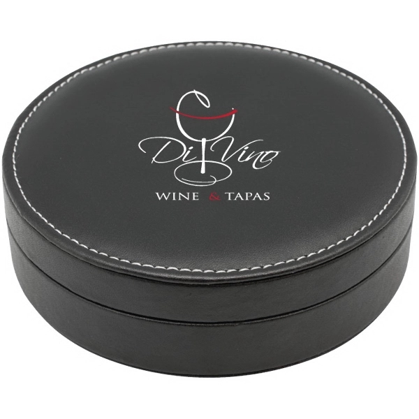 Campania - Round 5 Piece Wine Tool Set, custom bottle opener with logo imprint 1