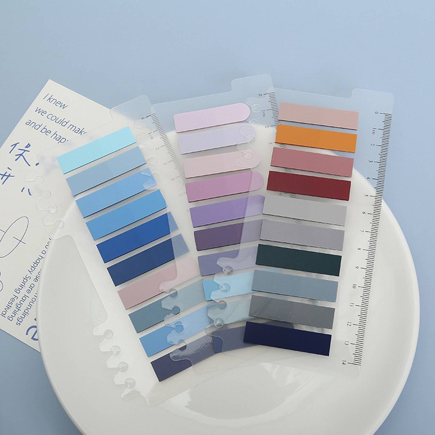 Multi Colored Marking Transparent Ruler Index Sticker 5