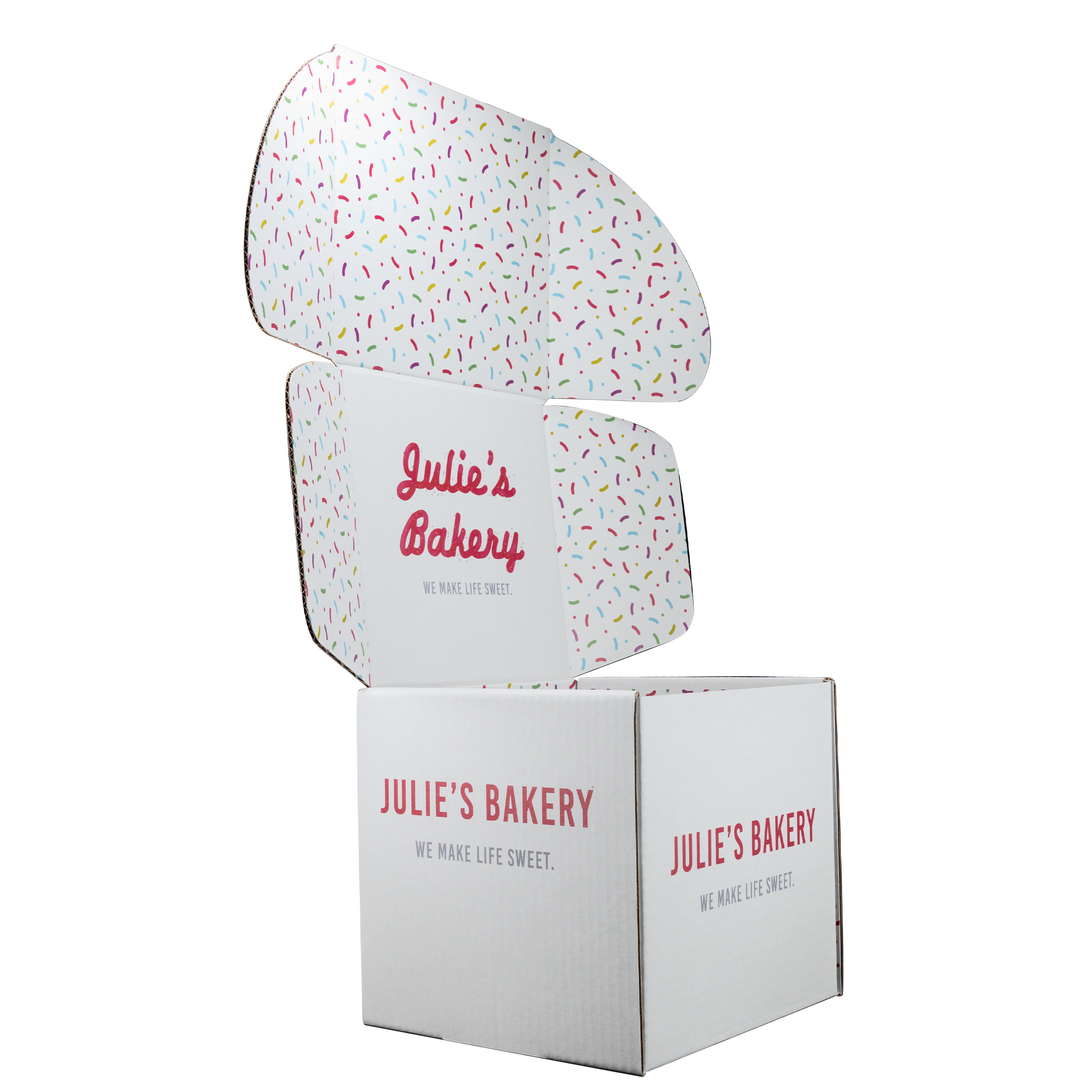 Mailing Box, B-Flute8" x 8" x 8" - White - F - 512 sq in 4