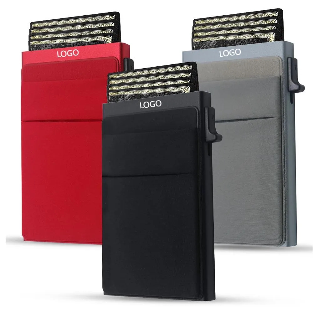 Minimalist RFID Blocking Card Wallet With Money Pocket 5