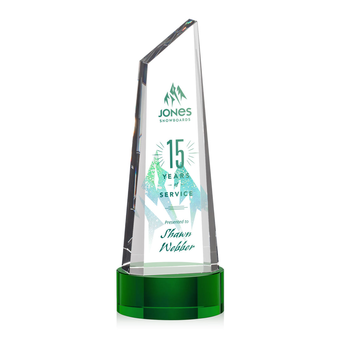 Akron VividPrint™ Award on Base - Green 13