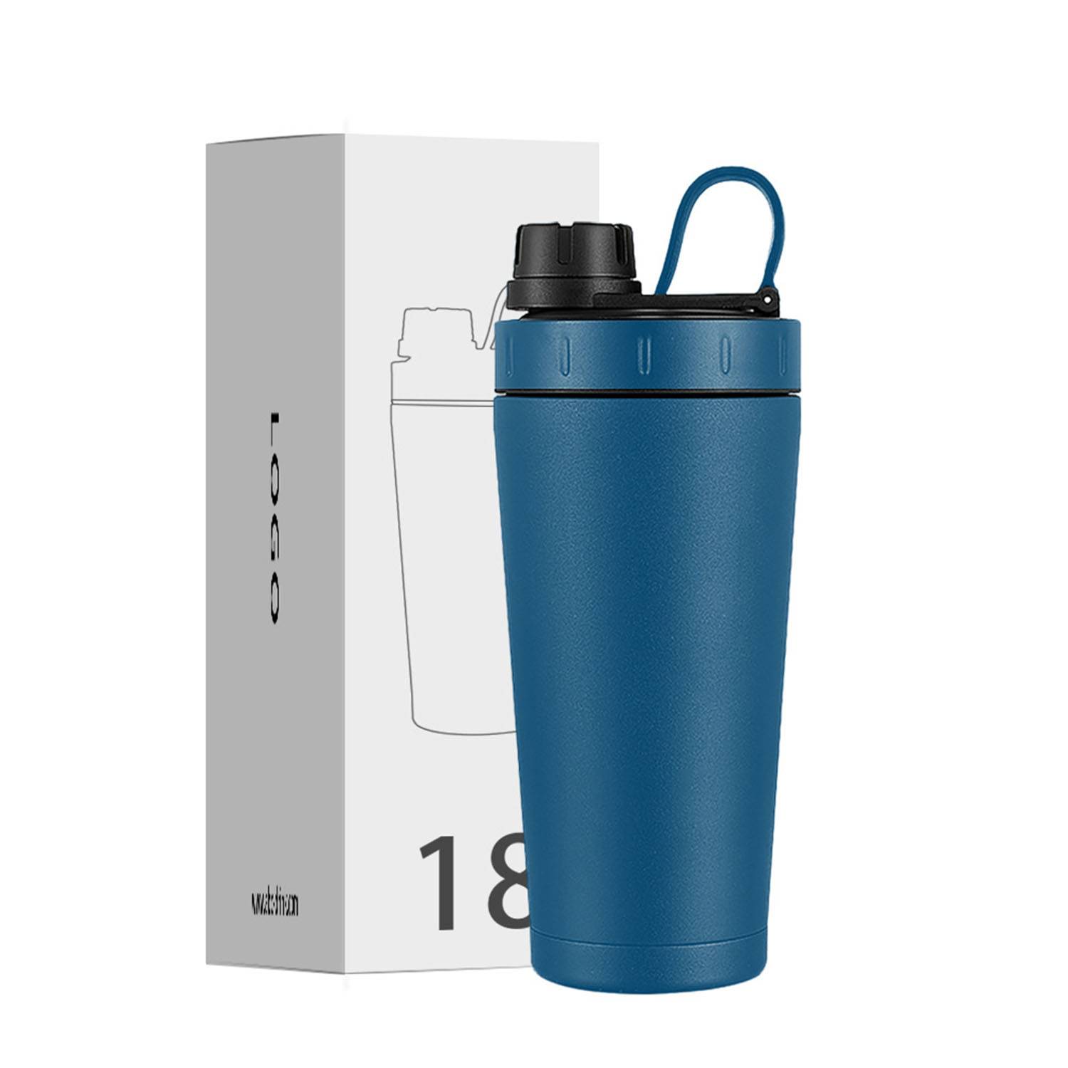 18oz stainless steel Large capacity with scale insulated cup 12