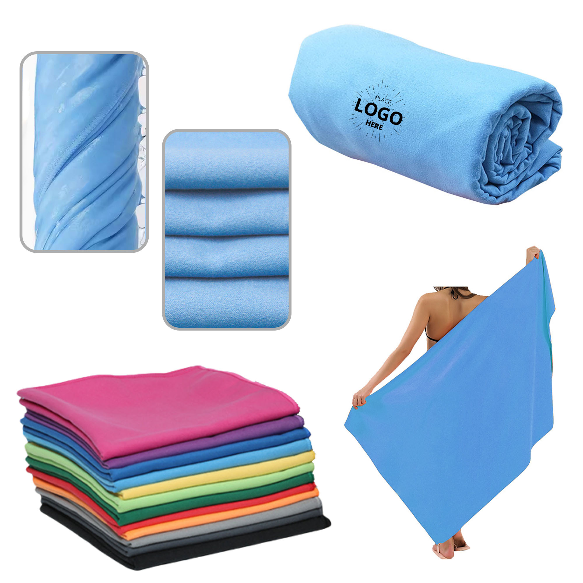 Microfiber Quick-drying Bath Swimming Beach Towel 2