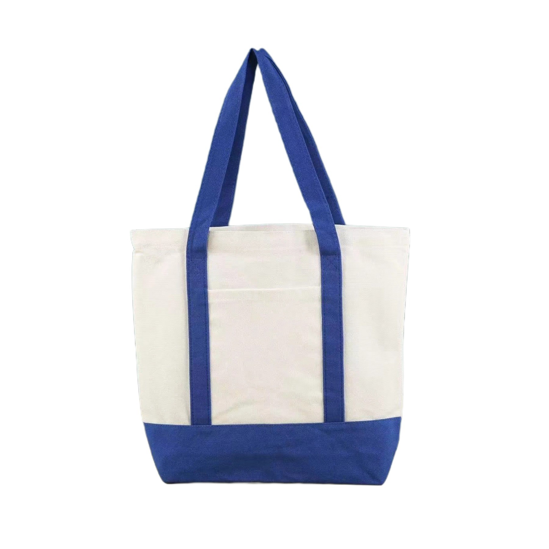12Oz Cotton Canvas Boat Tote Bag With External Pocket 6